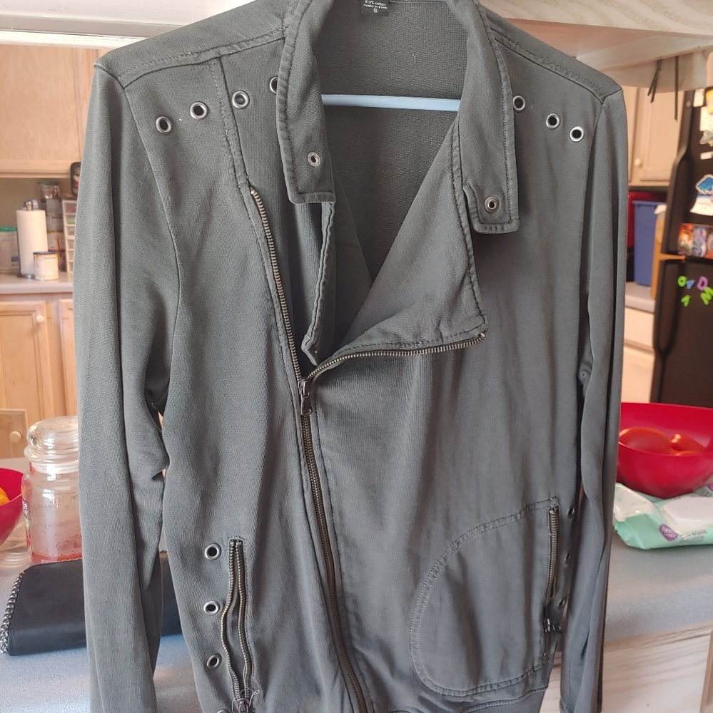 Mens lightweight moto jacket
